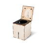 MiniLoo composting toilet with fan 5V black left side