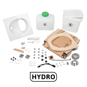 MiniLoo HDYRO composting toilet DIY kit with fan 5V white